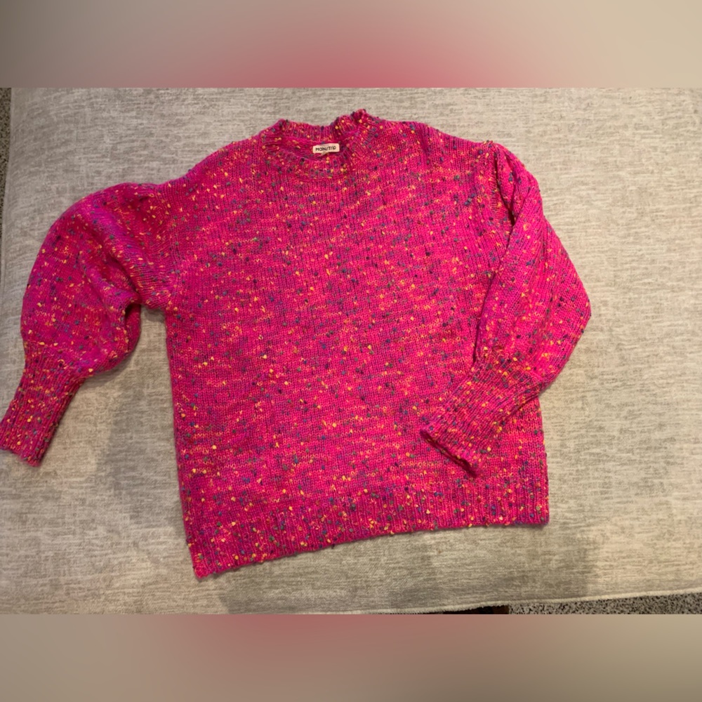 Pink, Multicolored Sweater